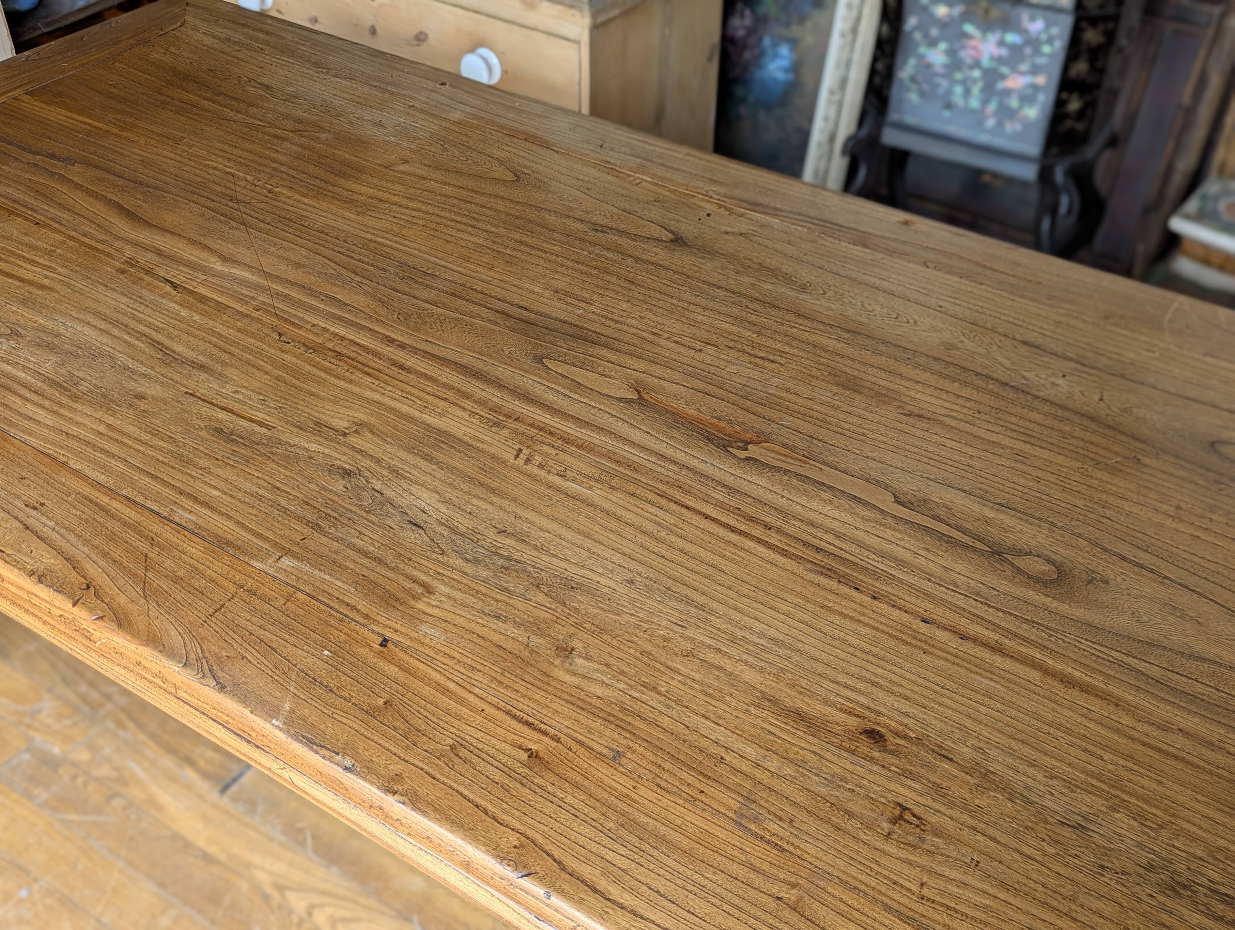 Antique Chinese Elm Dining Table