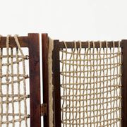 Paravent / séparateur de pièce brutaliste en « corde »
