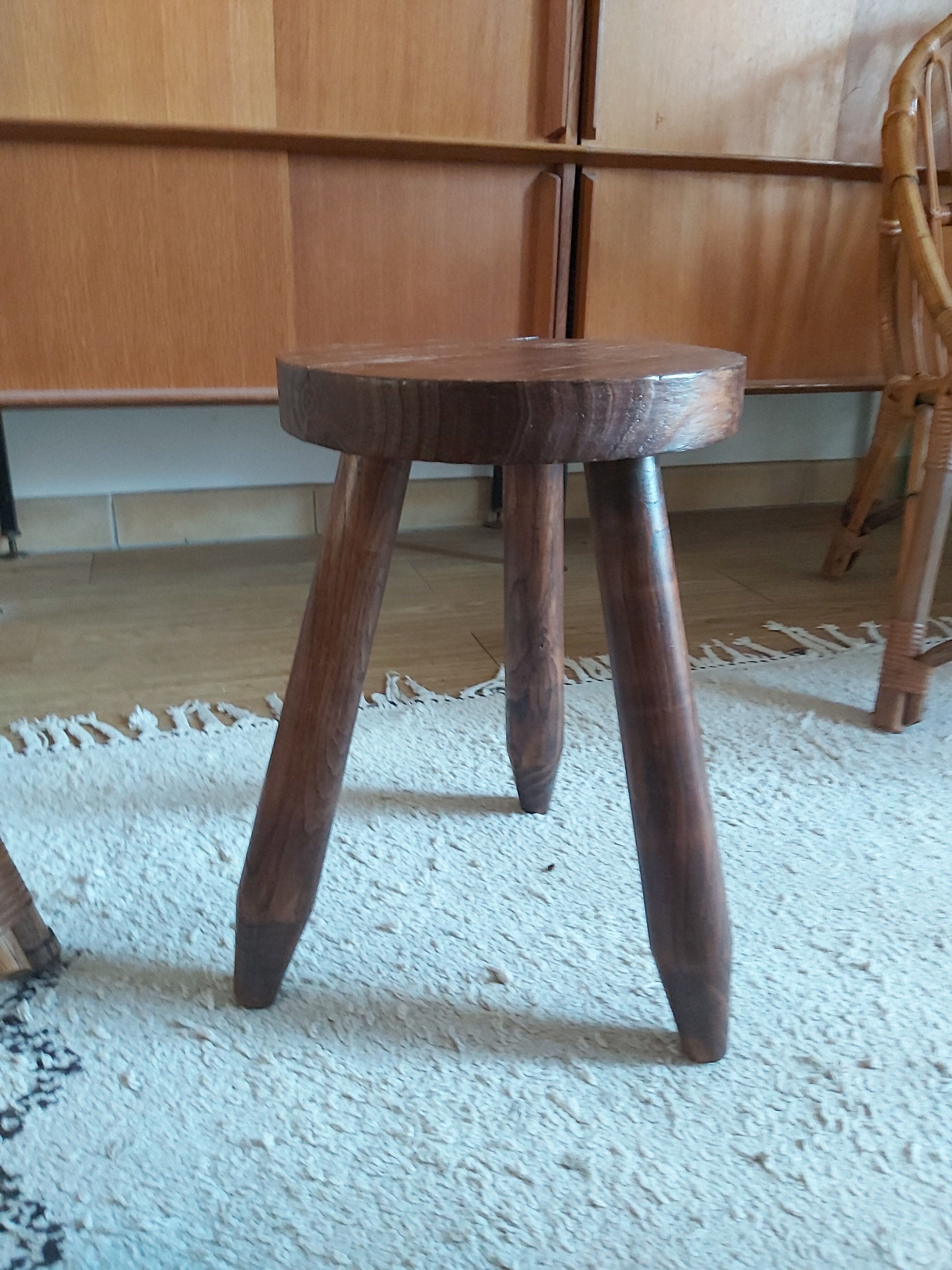 Brutalist tripod stool