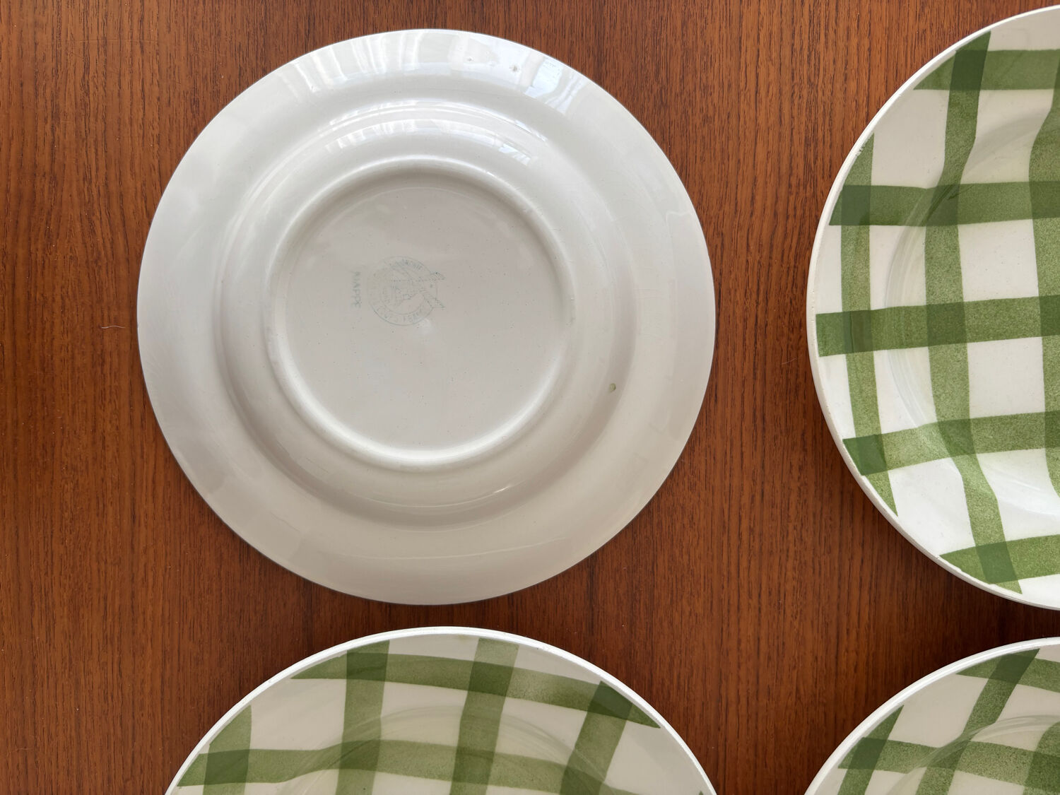 Set of 4 deep plates Moulin des Loups model Tablecloth