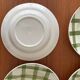 Lot de 4 assiettes creuses moulin des loups modèle nappe