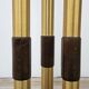 Mid-Century Murano Glass Floor Lamp in Wood and Metal with 3 Light Points