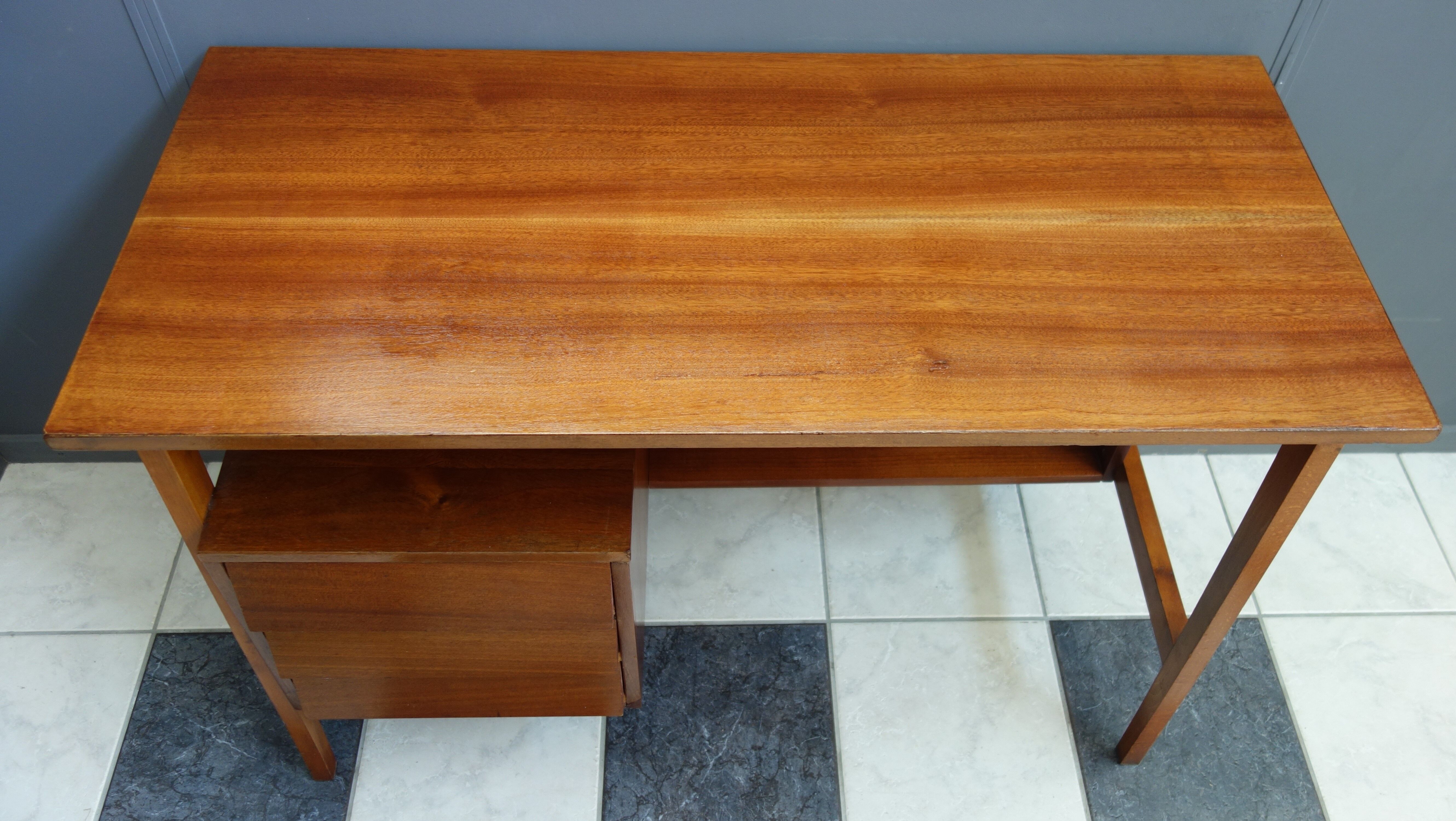 Scandinavian style wood desk 1960s