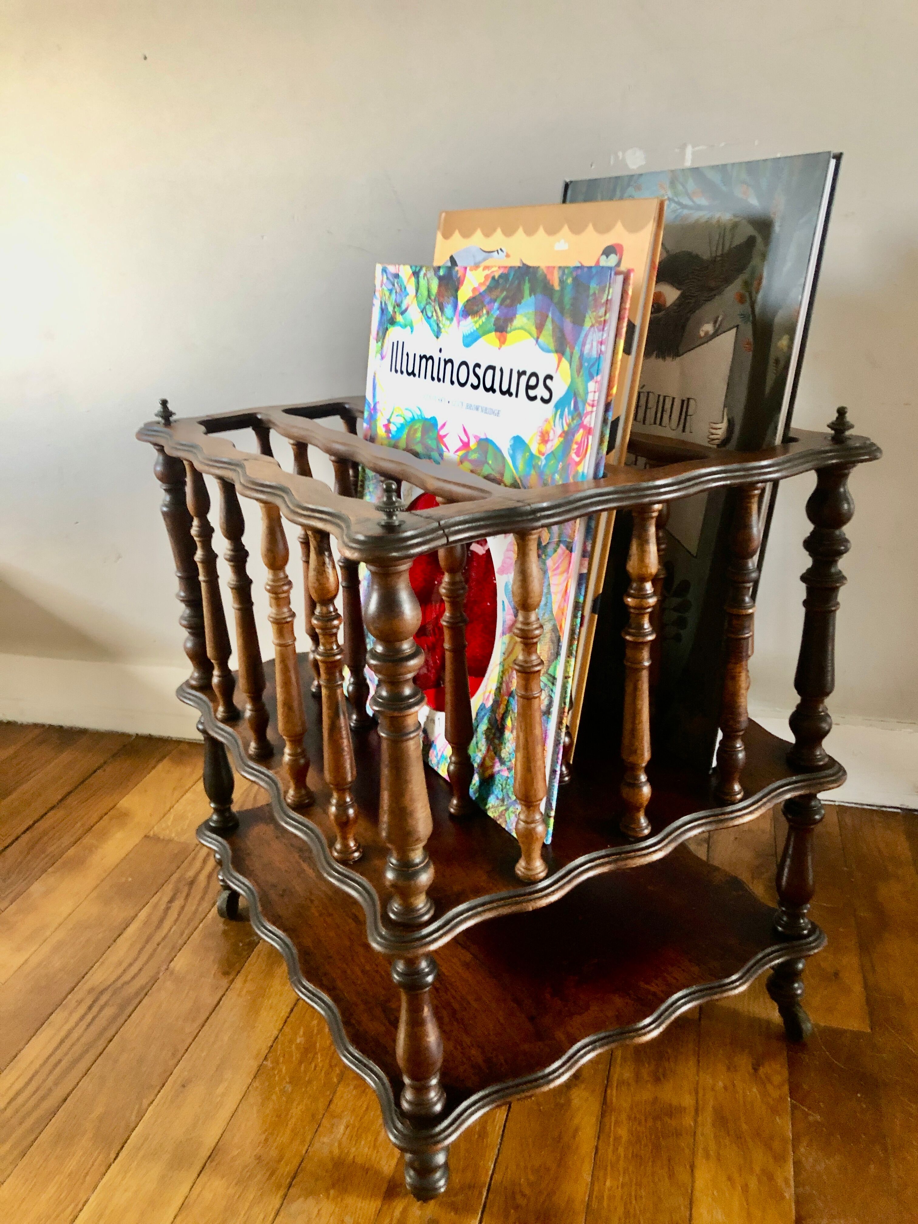 Rosewood music stand from the early 20th century.
