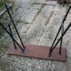 Workshop high table selette wooden top and metal tubes