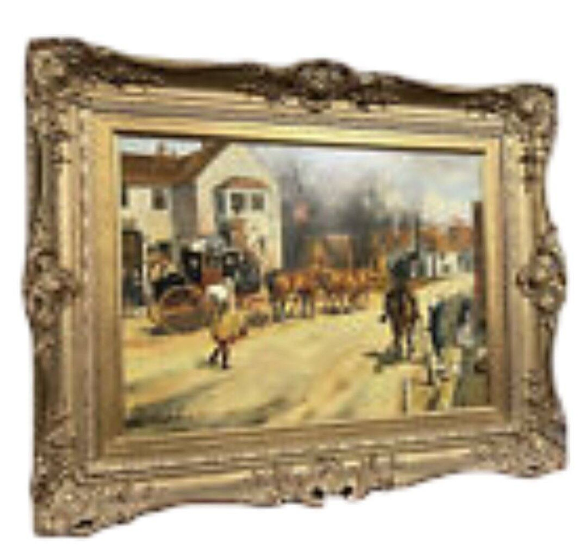 W. G Reid : Tableau Grande huile sur panneau signée en bas a gauche
