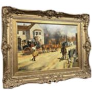 W. G Reid : Tableau Grande huile sur panneau signée en bas a gauche
