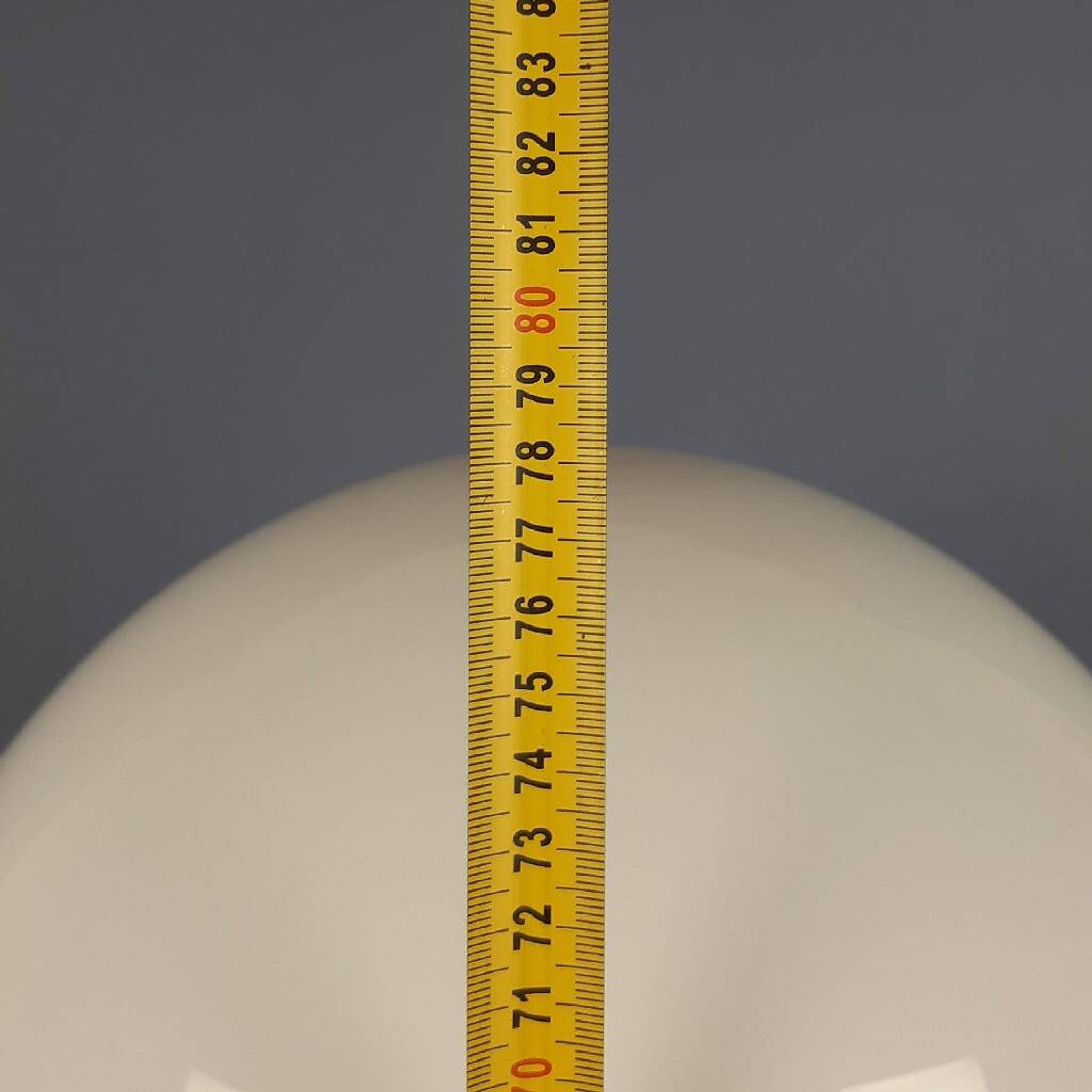 Murano glass table lamp by Nason, Birillo metal, Space Age design 1970.