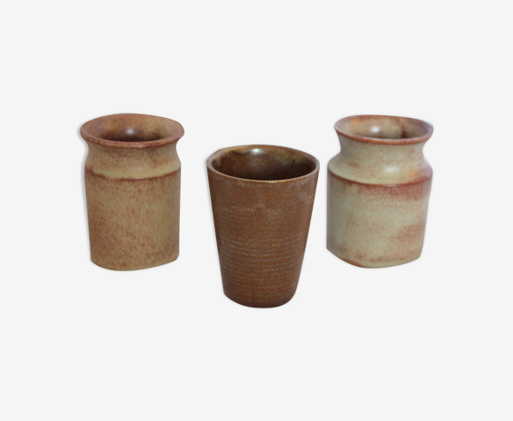 Lot de 3 pots en céramique