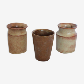 Lot of 3 ceramic pots