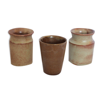Lot of 3 ceramic pots