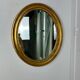 Vintage oval mirror Deknudt plus matching console