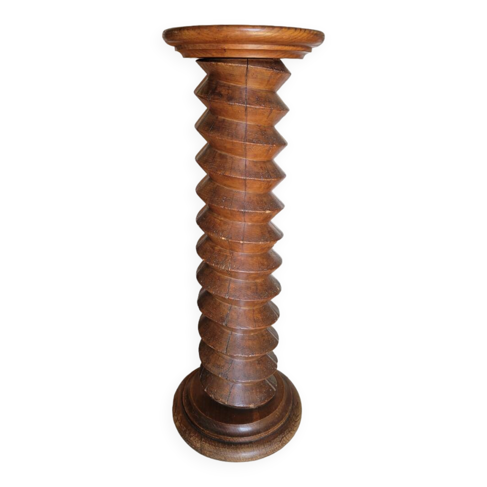Solid wood "press screw" saddle