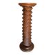 Solid wood "press screw" saddle
