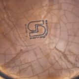 Sarreguemines service of 12 faience fish plates