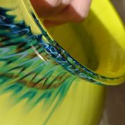 Two-tone blown glass vase from the 70s