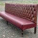 1930s bistro bench in faux leather
