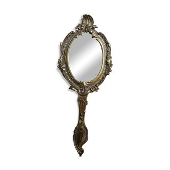 Face to hand vintage mirror 12x31cm