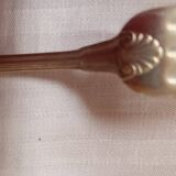 12 silver-plated forks. shell and pearls.