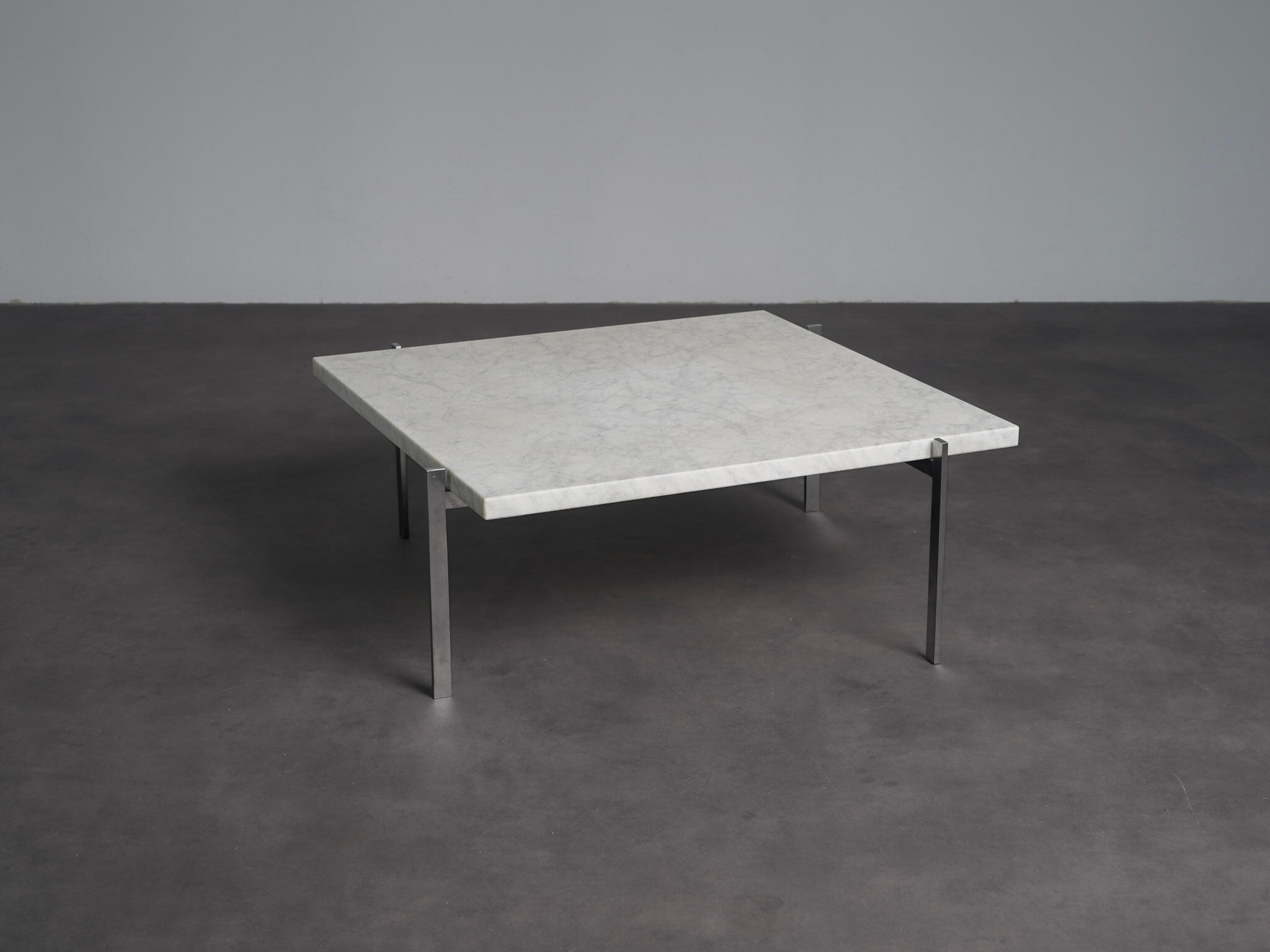 Rolled marble coffee table by Poul Kjaerholm for Fritz Hansen, Denmark, 1990s