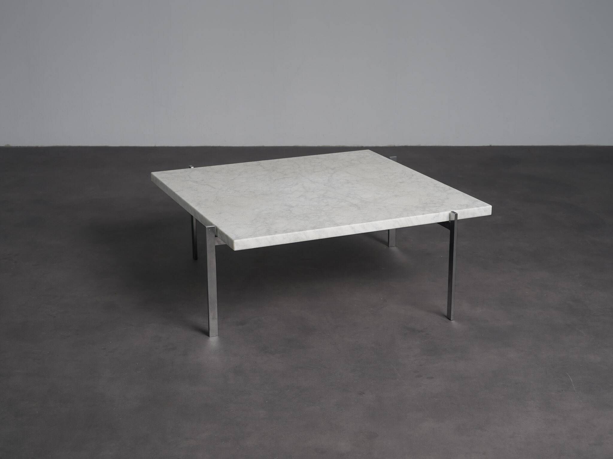 Rolled marble coffee table by Poul Kjaerholm for Fritz Hansen, Denmark, 1990s