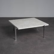 Rolled marble coffee table by Poul Kjaerholm for Fritz Hansen, Denmark, 1990s