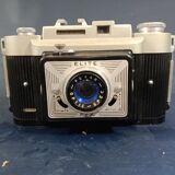 Fex Elite camera with leather cover and flash