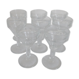 Set de 8 anciens verres à liqueur