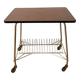 Table porte vinyles, porte électrophone, tourne-disques  , porte-revues   ,années 50