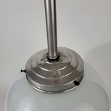 Art deco opaline glass globe pendant lamp