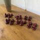 Red poodle ceramic knife holder