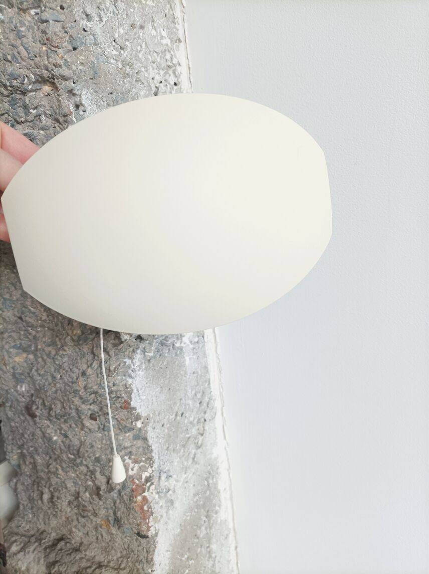 Swivelling metal wall lamp, lacquered, vintage Habitat