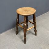 Ancien tabouret de pub anglais antique Windsor