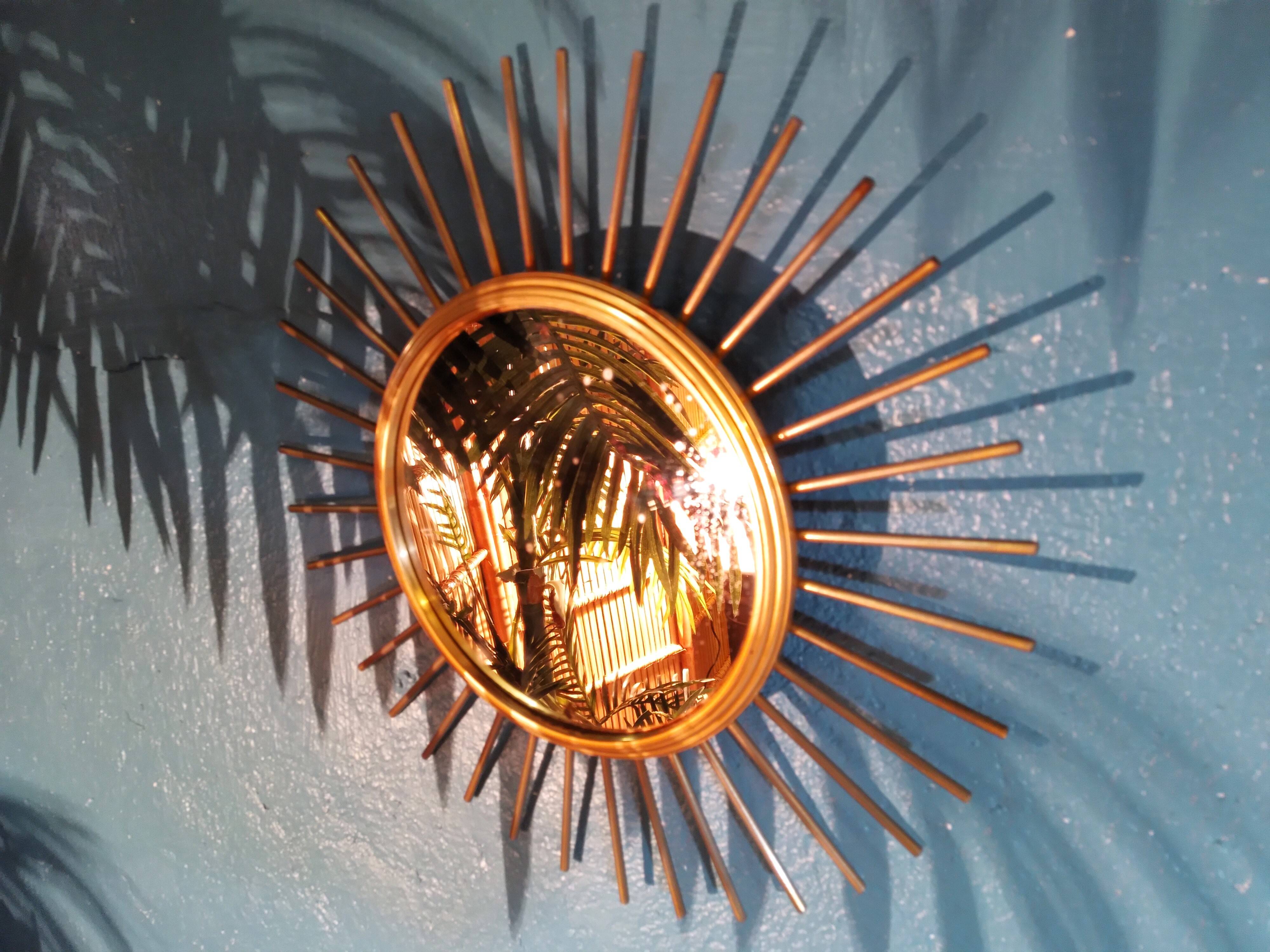 Sun wall mirror Erdecor 1950s