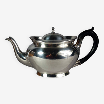 Old silver metal teapot Maison Harvey Paris Empire Style Beautiful silvering.