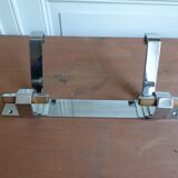Chrome double-wall coat holder