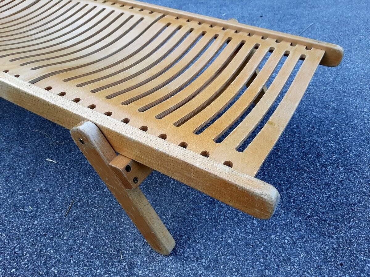 Small Rex daybed in wood by Niko Kralj for Stol Kamnik, 1976