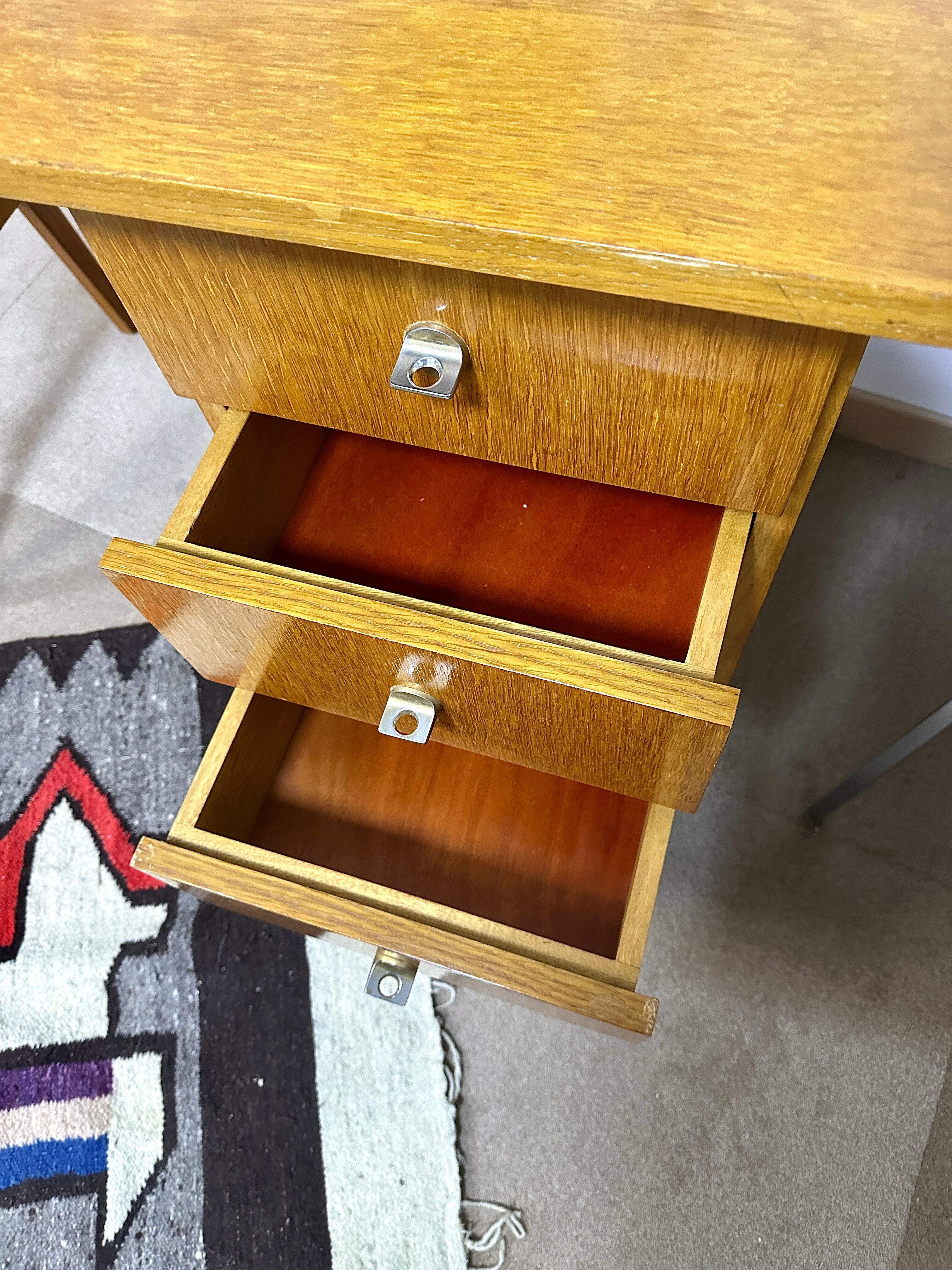 Vintage desk feet compass