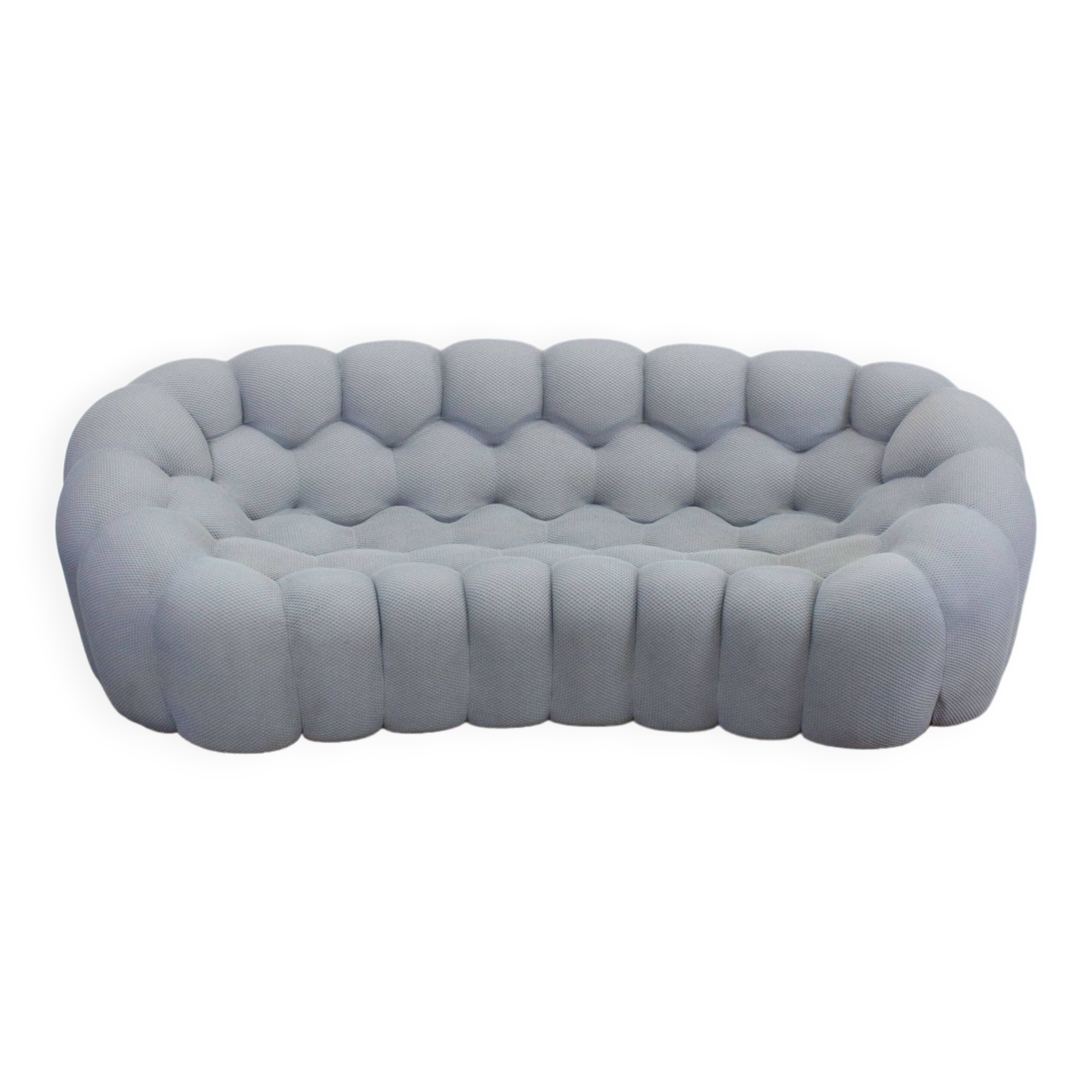 Roche Bobois Bubble 2 Cuved 3/4-Seat Sofa by Sacha Lakic (Light Grey)