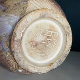 Vase en grès signé, vers 1940