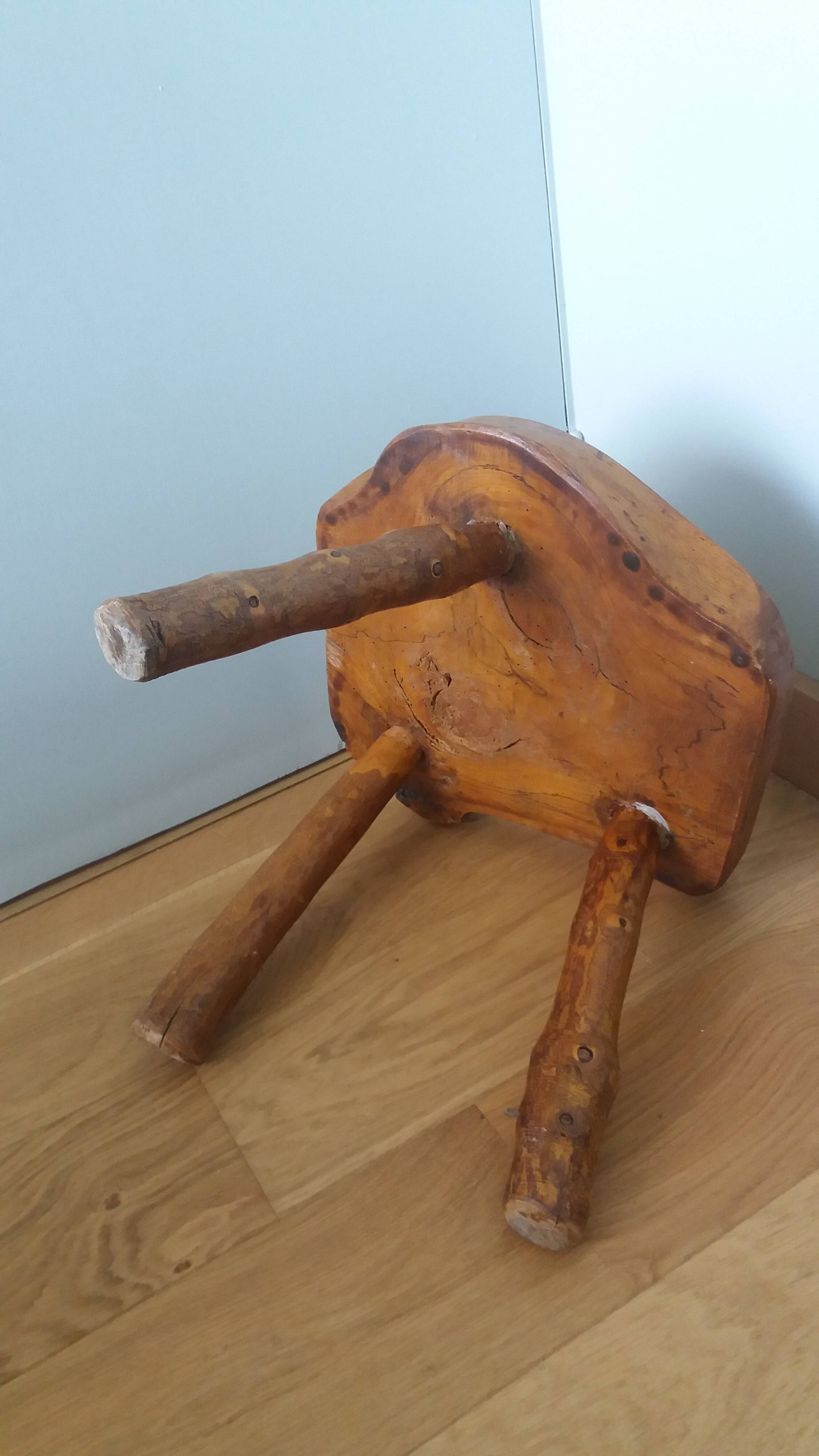 Brutalist tripod stool