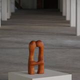 Decorative wooden sculpture "Love" by Ole Wettergren, Denmark, 2000s