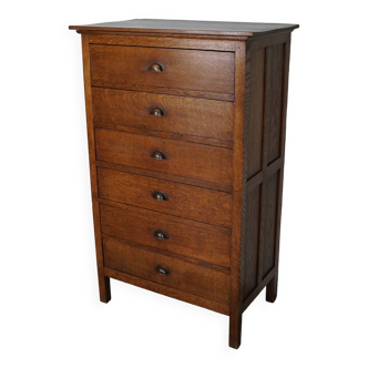 Dutch Oak Apothecary / Filing Cabinet, 1930s