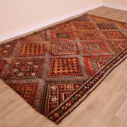 Burgundy Vintage Moroccan Rug 168 x 297 cm, Berber Wool Rug, Handmade Rug