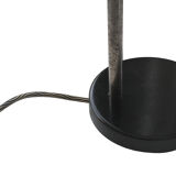 Lampe de table en acier noir du milieu du siècle