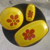 Hand-painted set of three ceramics