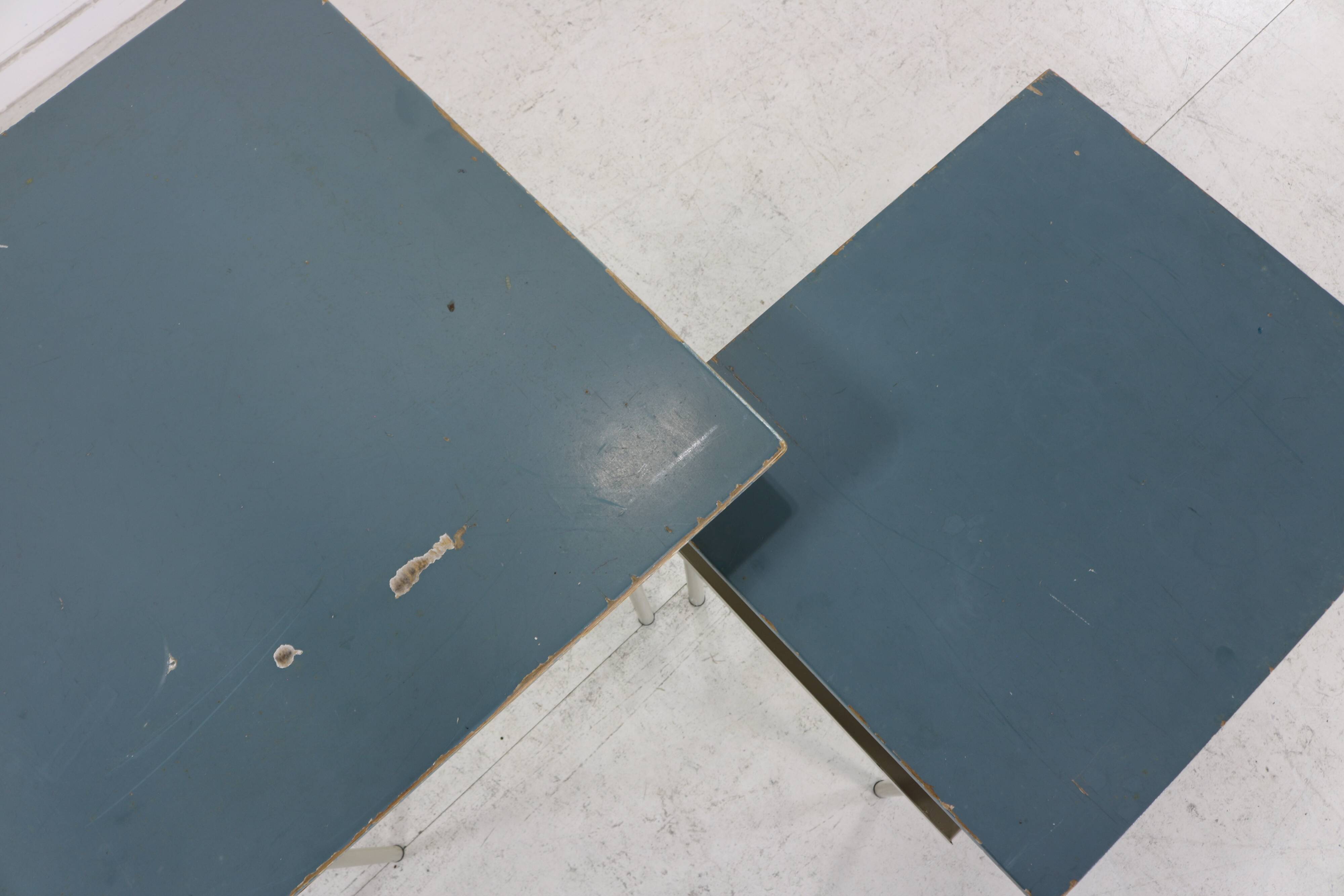 Dutch design set of two sidetables by Wim Rietveld for Auping Holland