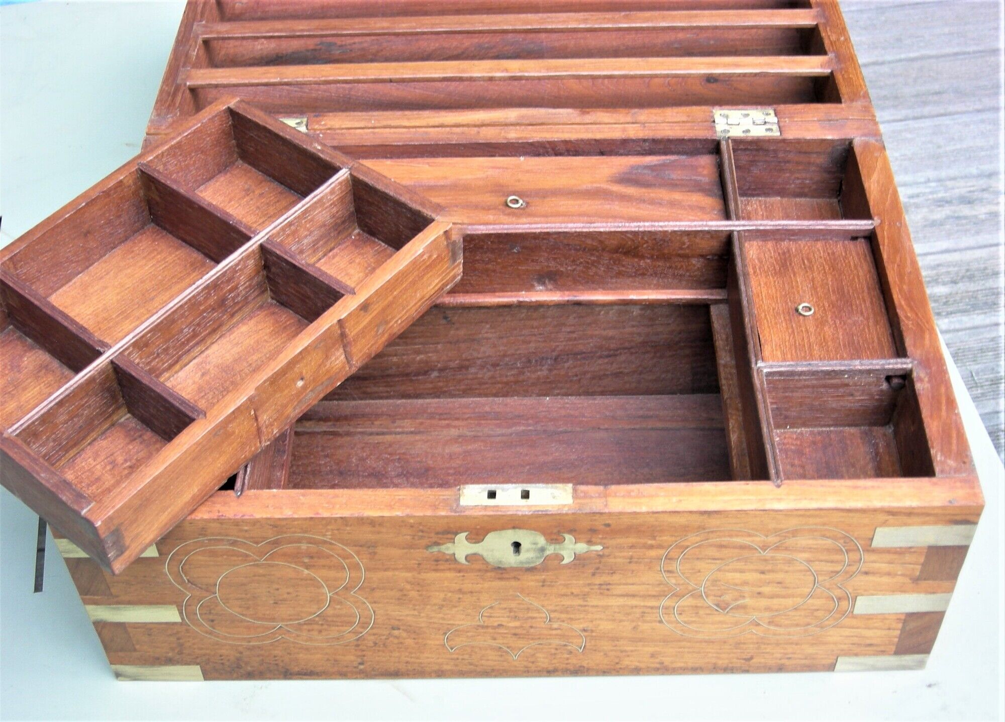Jewelry box wooden mail box with secrecy