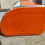 vintage orange bread hutch 70s