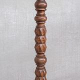 Art Deco Geometric Oak French Mid-Century Floor Lamp